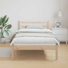 vidaXL Bed Frame Brown 225.5 x 85.5 x 69.5 cm Solid Pine Wood 4