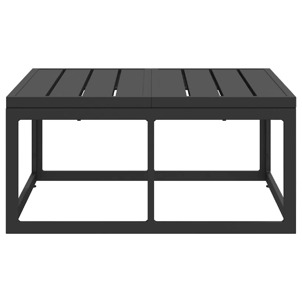 2 pcs Outdoor Furniture Metal Black and Anthracite Table