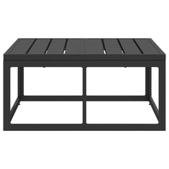 2 pcs Outdoor Furniture Metal Black and Anthracite Table