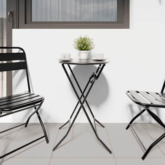 Garden Table 50 x 50 x 72 cm Metal Anthracite