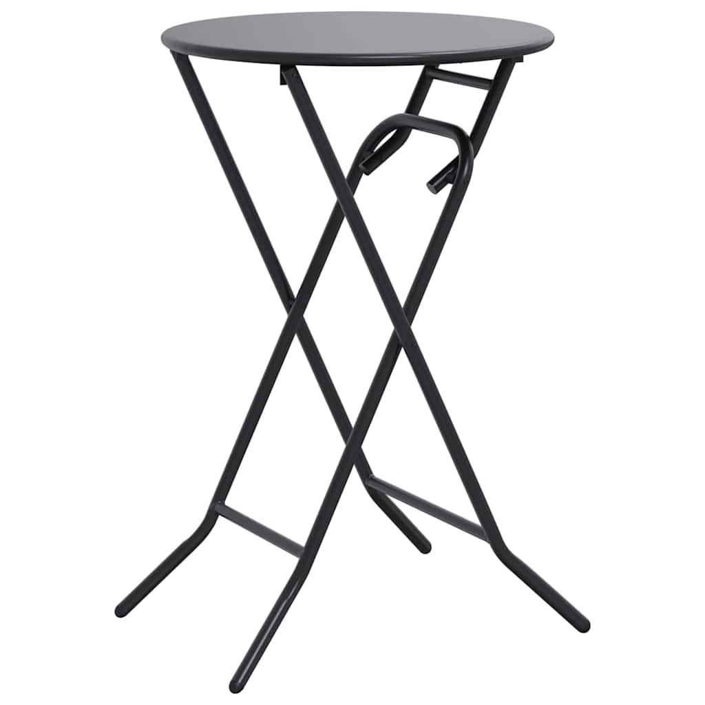Garden Table 50 x 50 x 72 cm Metal Anthracite