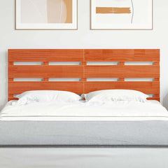 Headboard Solid Wood Pine Wax Brown