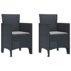 vidaXL Garden Chair Polypropylene 2 pcs