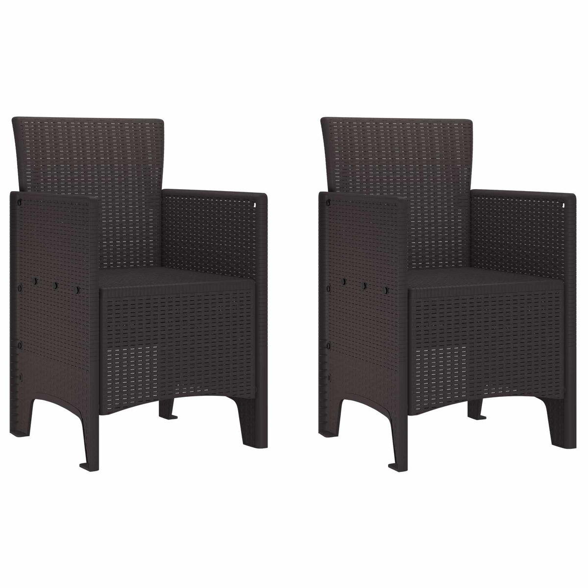 vidaXL Garden Chair Polypropylene 2 pcs