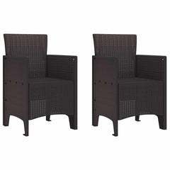 vidaXL Garden Chair Polypropylene 2 pcs
