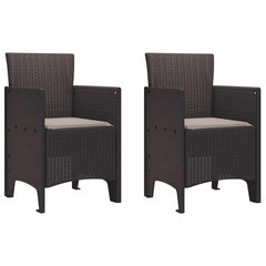vidaXL Garden Chair Polypropylene 2 pcs
