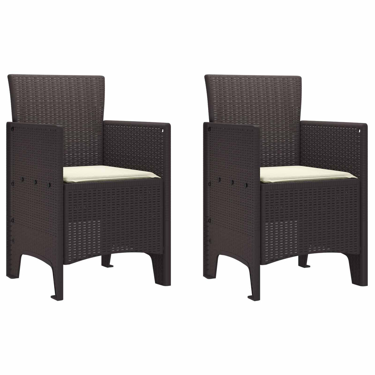 vidaXL Garden Chair Polypropylene 2 pcs