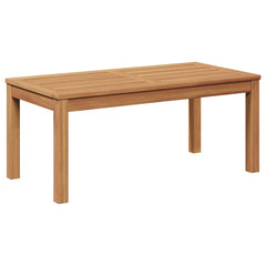 Garden Sofa Set 5 pcs Natural Solid Teak Wood 1x bench+ 2x chair+ 1x table