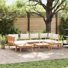 vidaXL Garden Sofa Set 4 pcs Brown and Grey