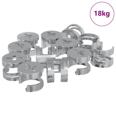 Cam Lock Nuts Silver Metal 12 mm 10 mm 18 kg (approx. 8372 pcs)
