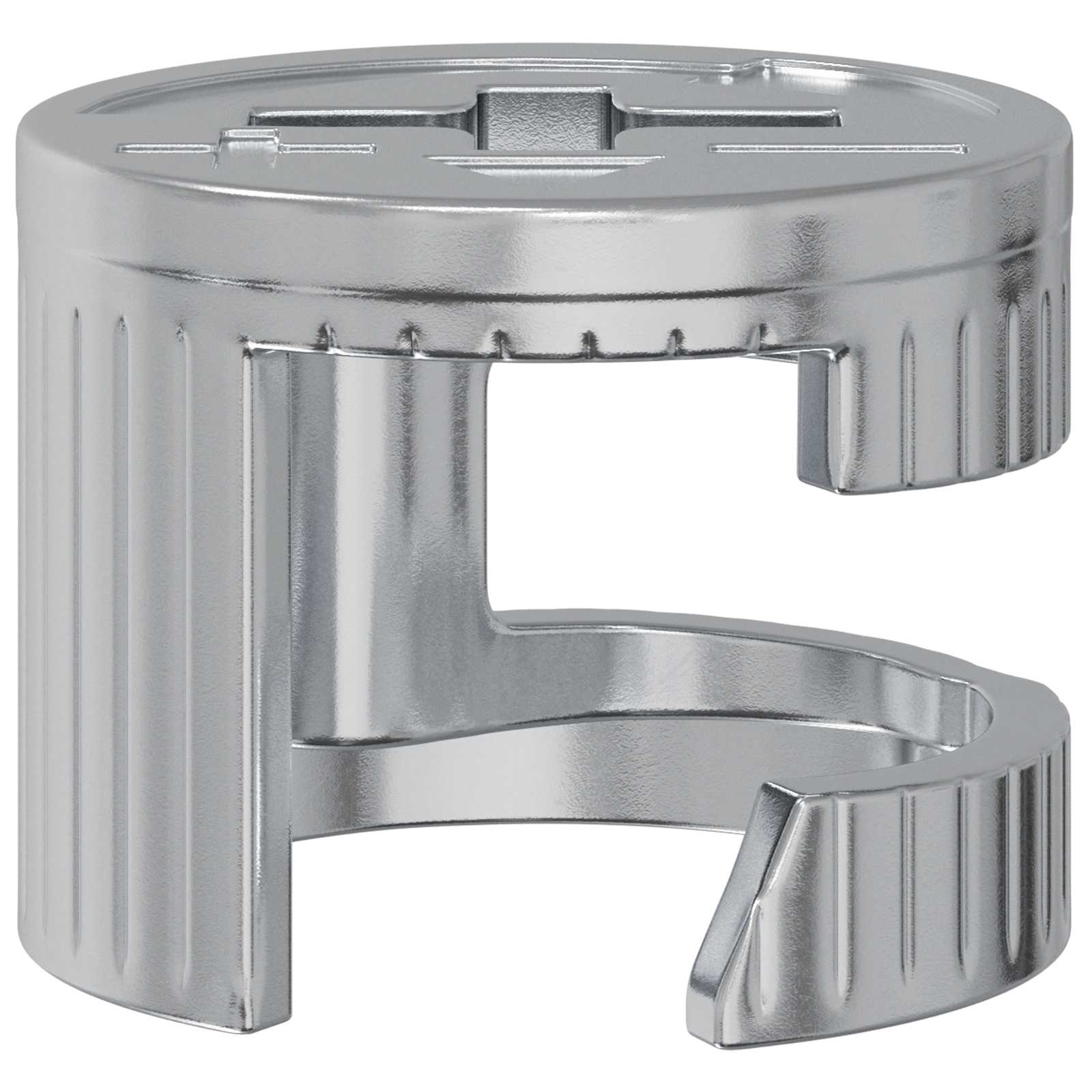 vidaXL Cam Lock Nuts 4000 pcs Silver Metal 4