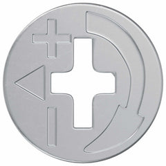 vidaXL Cam Lock Nuts 4000 pcs Silver Metal 5