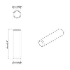 vidaXL Wooden Dowels 24000 pcs Brown Solid wood 6