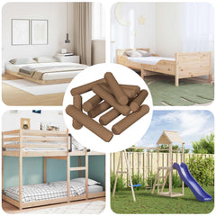 vidaXL Wooden Dowels 18000 pcs Brown Solid wood 1
