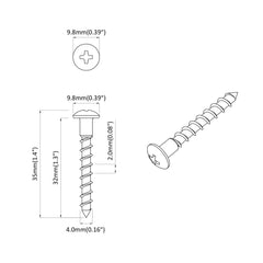 Screw Silver 9.8 x 35 mm Iron 18 kg (approx. 7792 pcs)