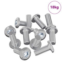vidaXL Head Lock Screw 3600 pcs Silver Steel 2