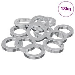 vidaXL Spring Washer 15929 pcs White Iron 2