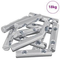 vidaXL Nut 413 pcs Zinc-coated 60 x 12 mm Iron 2