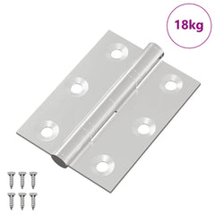 vidaXL Hinge 720 pcs Silver 50 x 38 x 1.3 mm Steel 2
