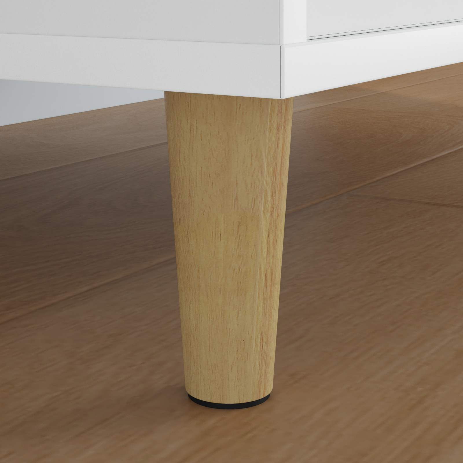 vidaXL Furniture Feet 12 pcs Brown Ø 44 x 100 mm Solid Eucalyptus Wood 3