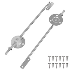 vidaXL Lid Support Hinge 2 pcs Silver 194 x 36 x 18 mm Iron 2