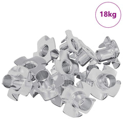Pronged T-nut Silver M6 Steel 18 kg (7200 pcs)