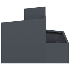 Garden Planter 60 x 60 x 50 cm Cold-rolled Steel Anthracite 60 cm