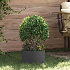 vidaXL Planter Ring Black 30 x 30 x 20 cm Cold-rolled Steel 1