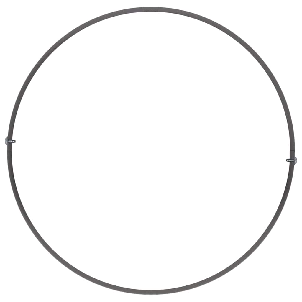 vidaXL Planter Ring Black 30 x 30 x 20 cm Cold-rolled Steel 6