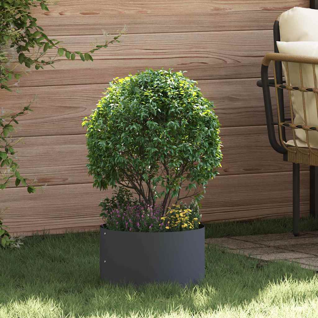 vidaXL Planter Ring Anthracite 30 x 30 x 20 cm Cold-rolled Steel 1