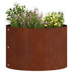 vidaXL Planter Ring Rusty 30 x 30 x 20 cm Weathering Steel 3