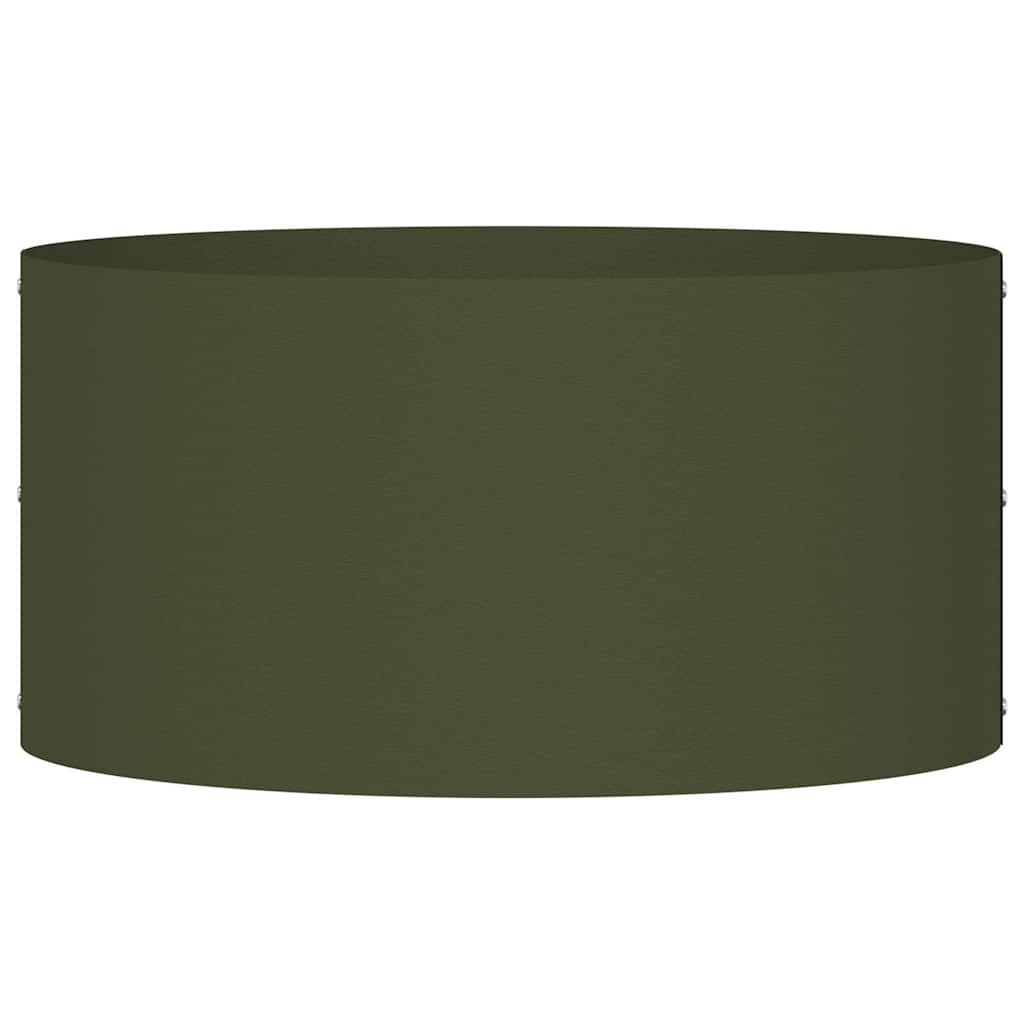 vidaXL Planter Ring Olive Green 40 x 40 x 20 cm Cold-rolled Steel 5