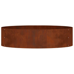vidaXL Planter Ring Rusty 80 x 80 x 20 cm Weathering Steel 6
