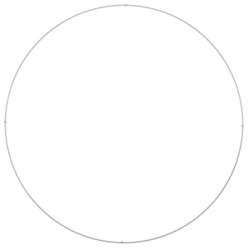 vidaXL Planter Ring White 120 x 120 x 20 cm Cold-rolled Steel 6