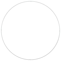vidaXL Planter Ring White 120 x 120 x 20 cm Cold-rolled Steel 6