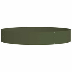 vidaXL Planter Ring Olive Green 120 x 120 x 20 cm Cold-rolled Steel 2