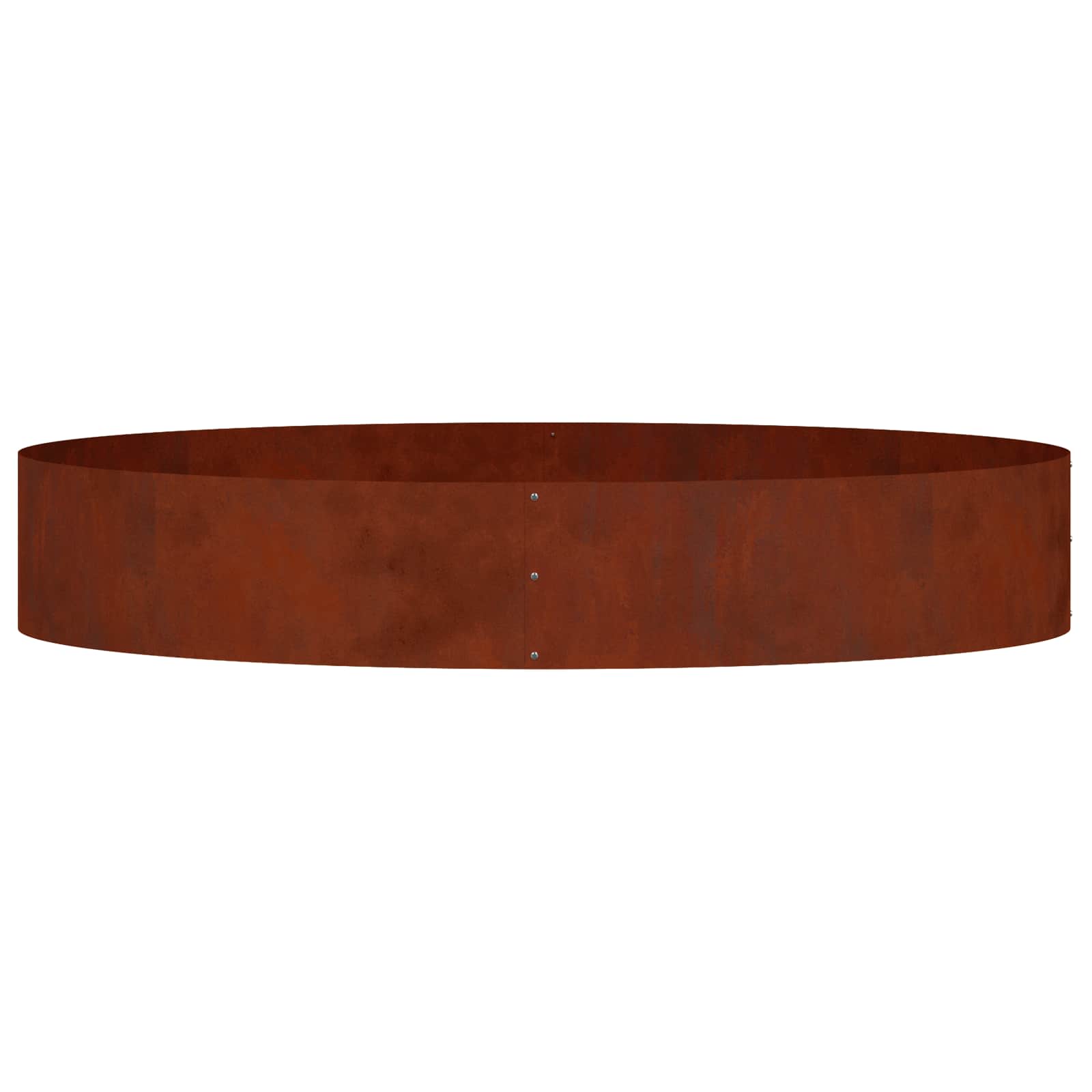 vidaXL Planter Ring Rusty 120 x 120 x 20 cm Weathering Steel 6