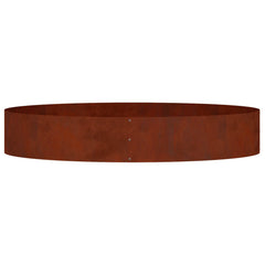 vidaXL Planter Ring Rusty 120 x 120 x 20 cm Weathering Steel 6