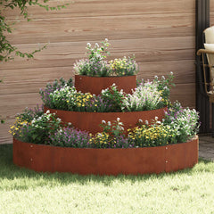 vidaXL Garden Planter Rusty 120 x 120 x 20 cm Weathering Steel 1