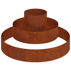 vidaXL Garden Planter Rusty 120 x 120 x 20 cm Weathering Steel 2