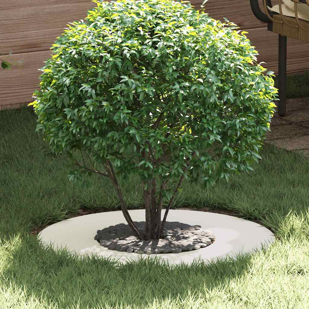 vidaXL suitable for Flat Tree Rings 5 pcs White Ø30/60 cm Steel 1
