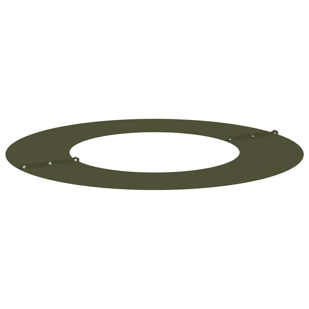 vidaXL Tree Ring Olive Green Ø40/70 cm Cold-rolled Steel 4