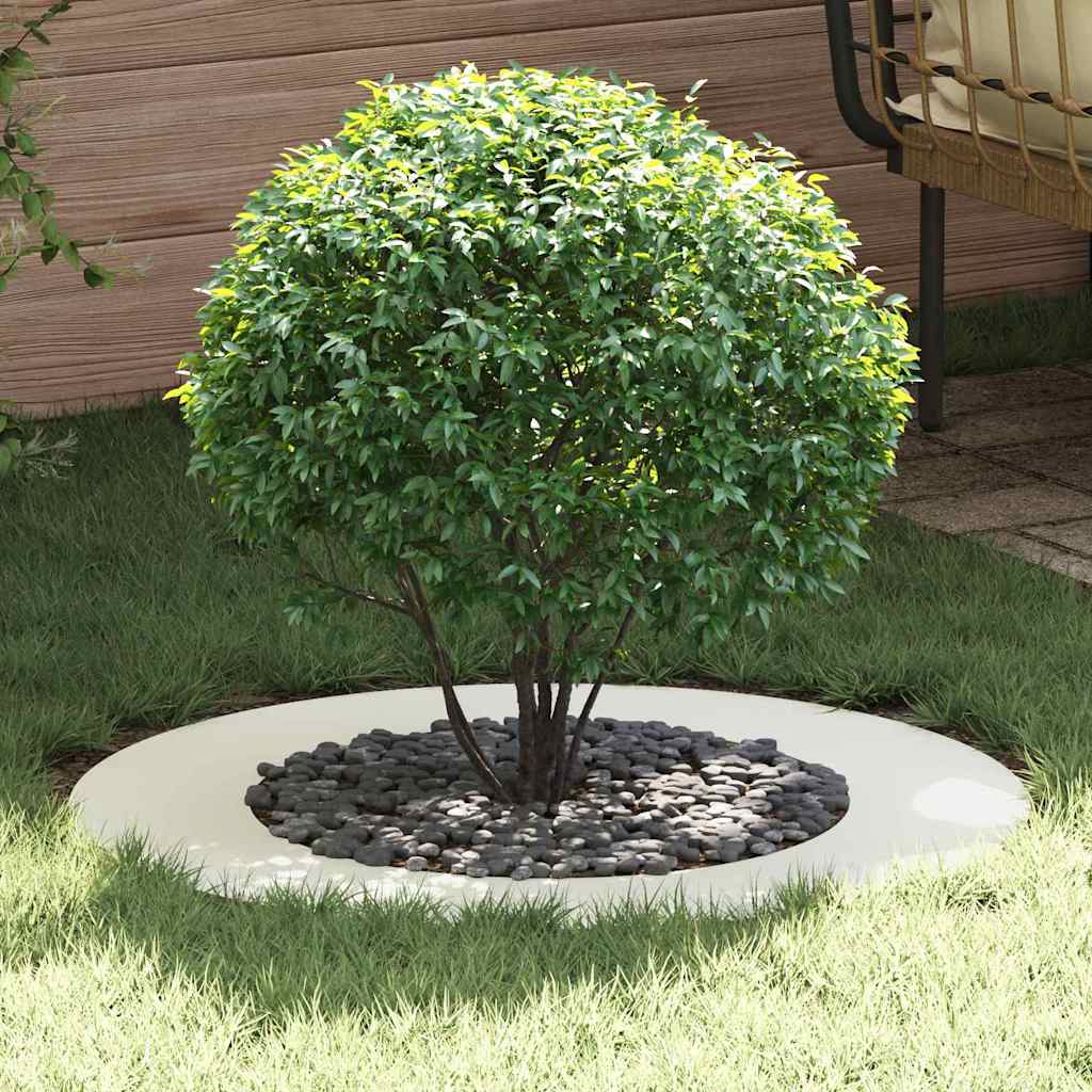 vidaXL suitable for Flat Tree Ring White Ø50/80 cm Steel 1