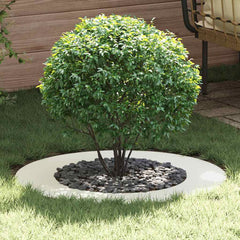 vidaXL suitable for Flat Tree Ring White Ø50/80 cm Steel 1