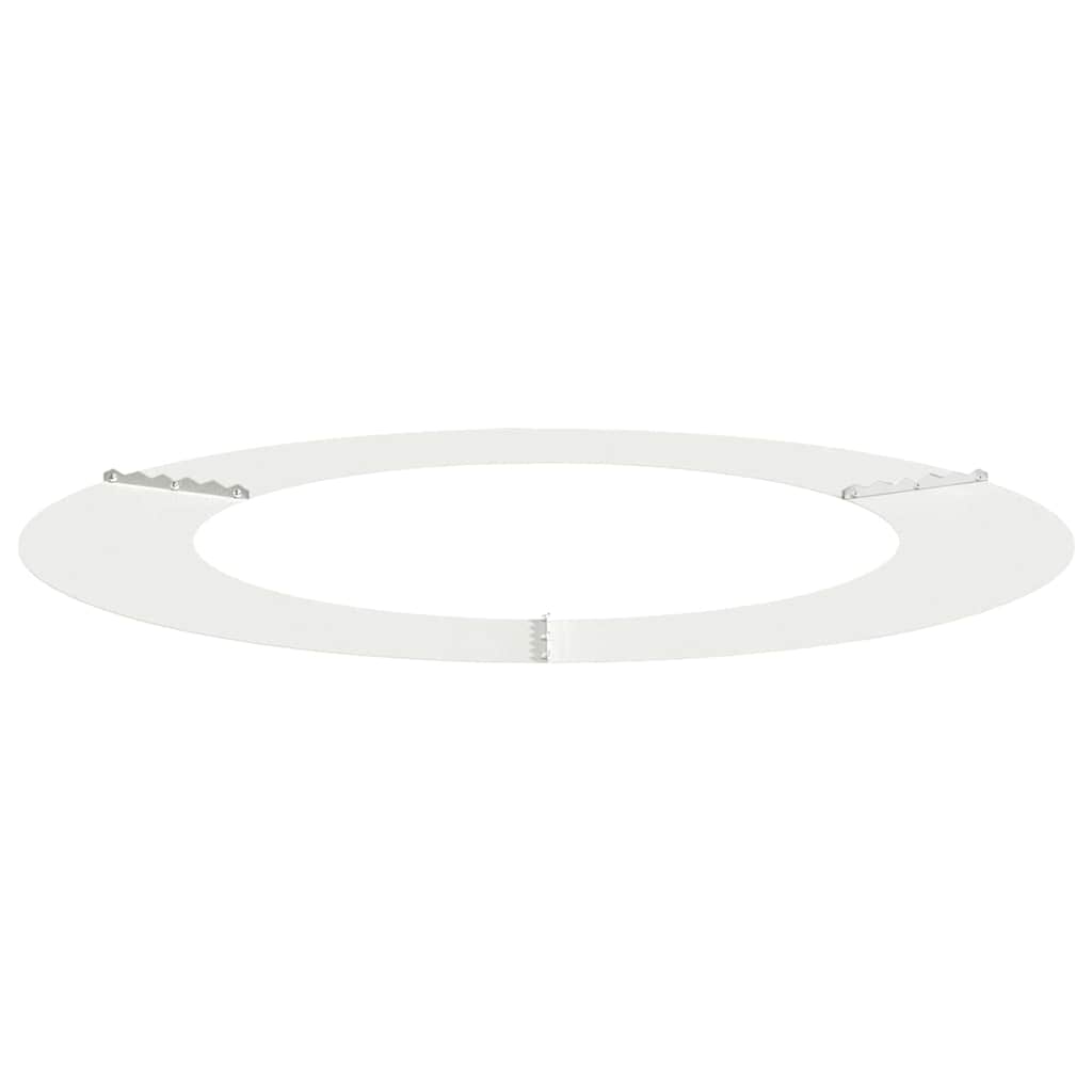 vidaXL suitable for Flat Tree Ring White Ø60/90 cm Steel 4