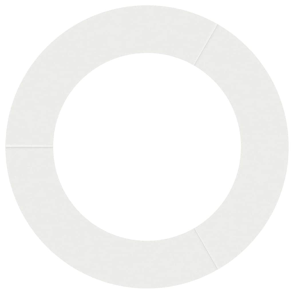 vidaXL suitable for Flat Tree Ring White Ø60/90 cm Steel 5