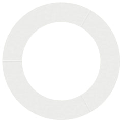 vidaXL suitable for Flat Tree Ring White Ø60/90 cm Steel 5