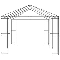 vidaXL Gazebo Frame Without Gazebo Fabric 6 x 3 m Black Steel 5