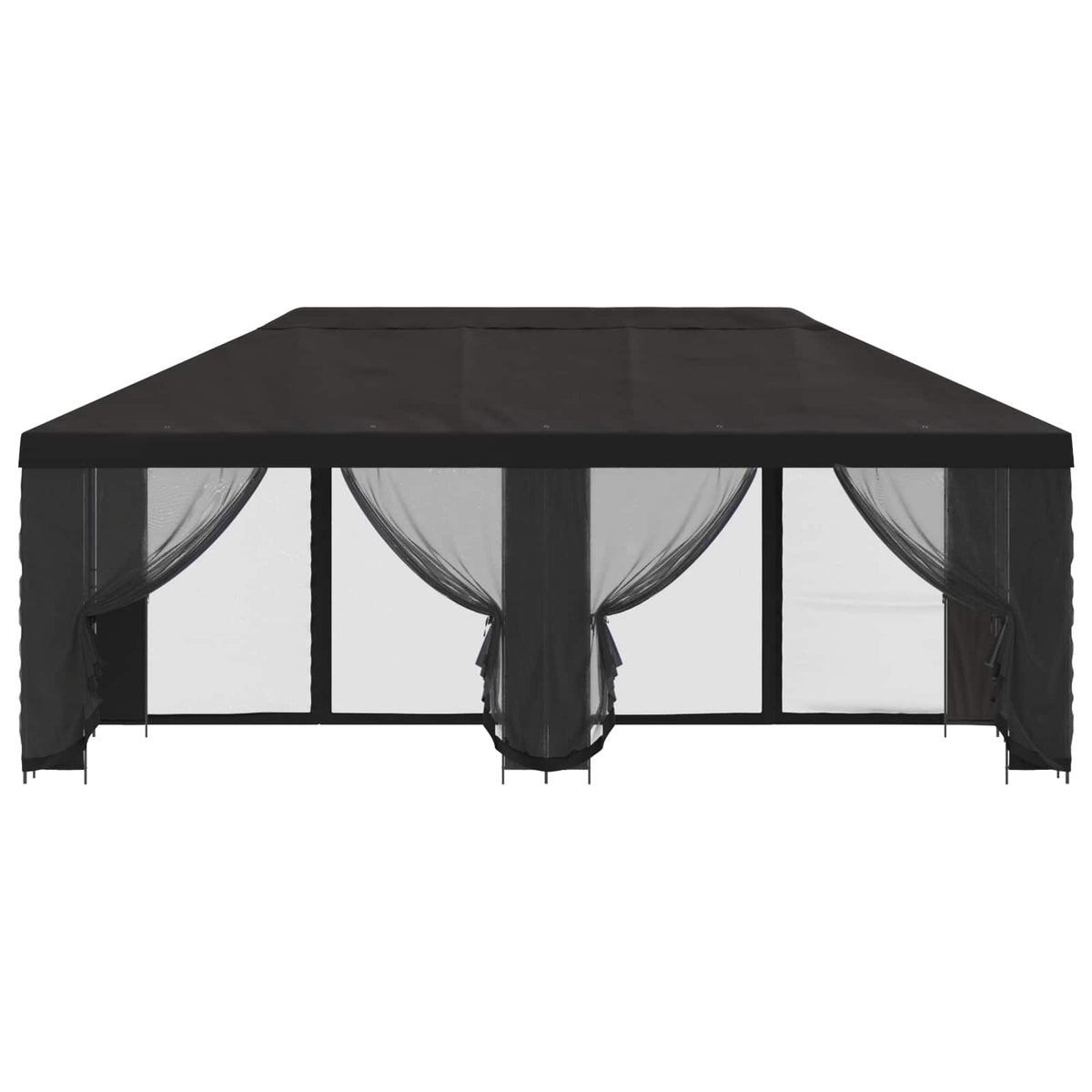 Garden Gazebo with Sidewalls 6 x 3 m Polyester and Steel Anthracite