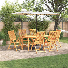 vidaXL Garden Dining Set 7 pcs Brown Solid Acacia Wood 1